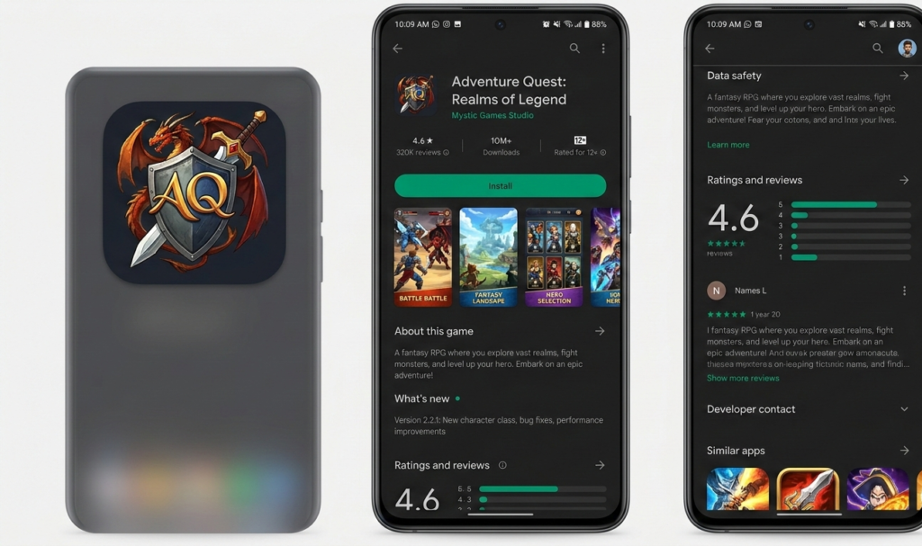 Google Play Store app download screen.