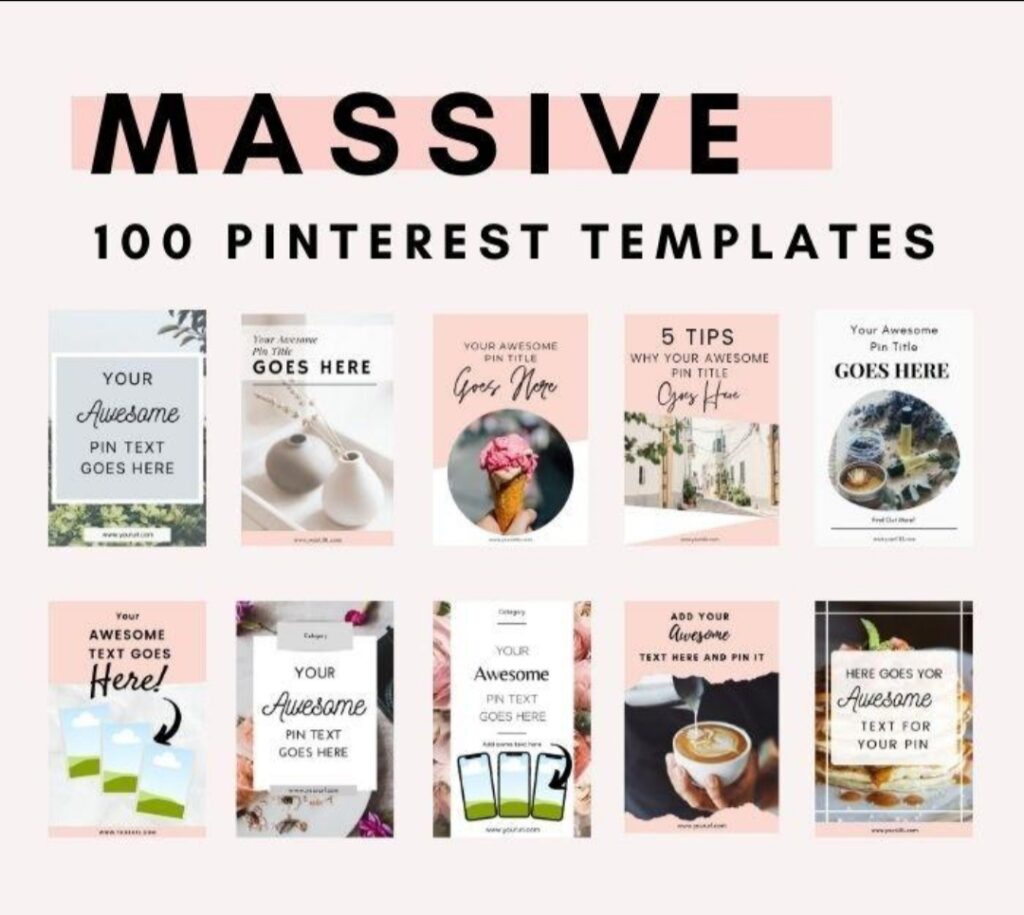 different Pinterest pin designs strategy
