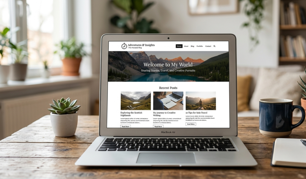 Setting up a blog website with essential pages setting up for the purpose of get approved by AdSense