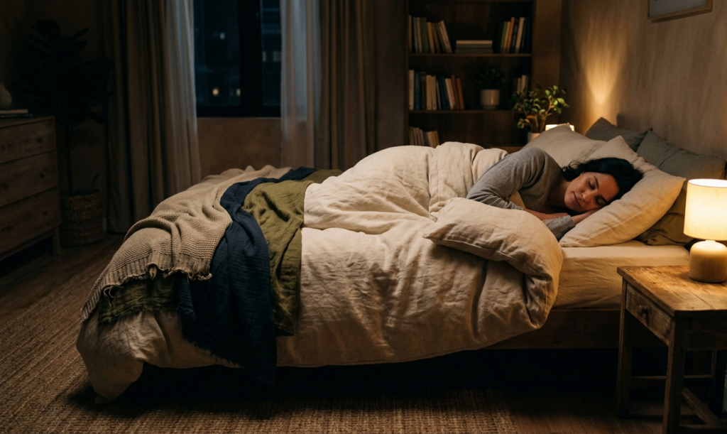 Proper sleep helping to strengthen the immune system naturally.
