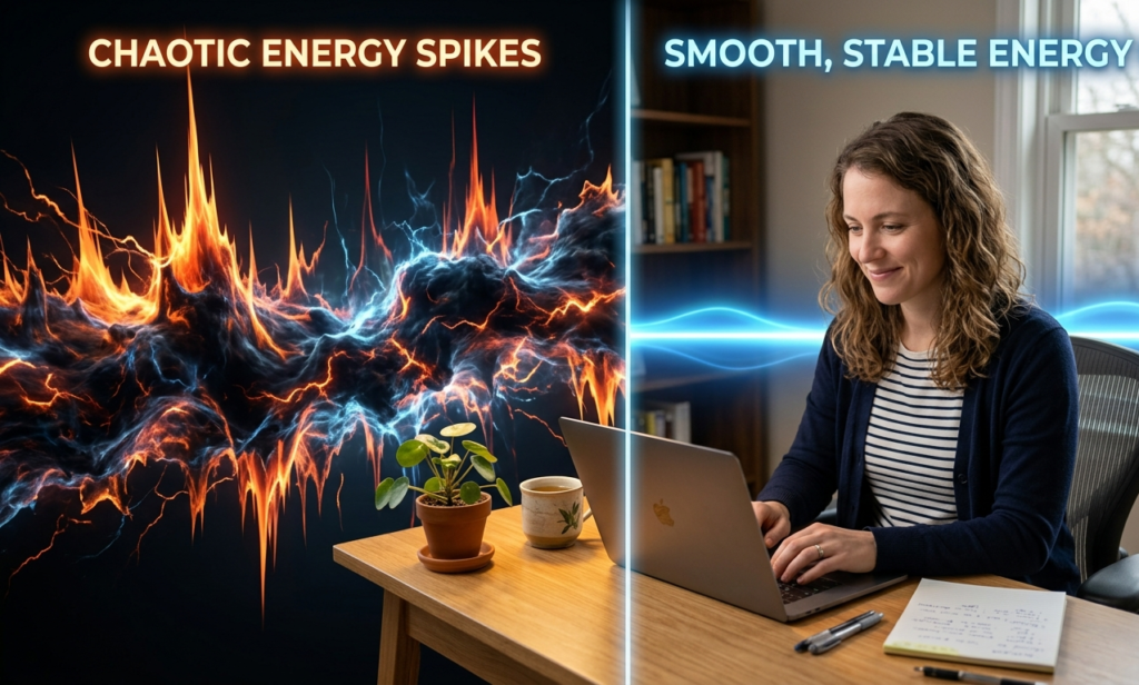 Stable energy levels after you stop eating sugar.