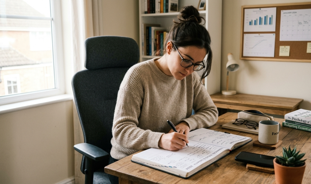 Disciplined lifestyle focused on productivity and financial success habits