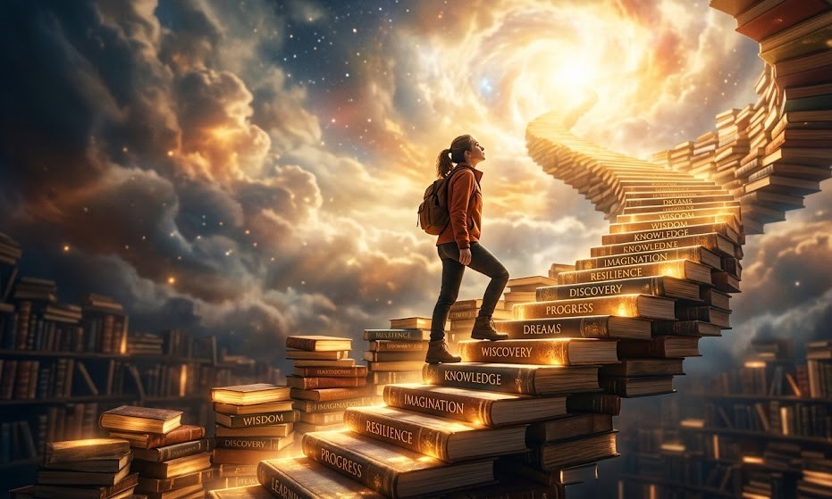 Symbolic image of personal growth and self-improvement in your 20s