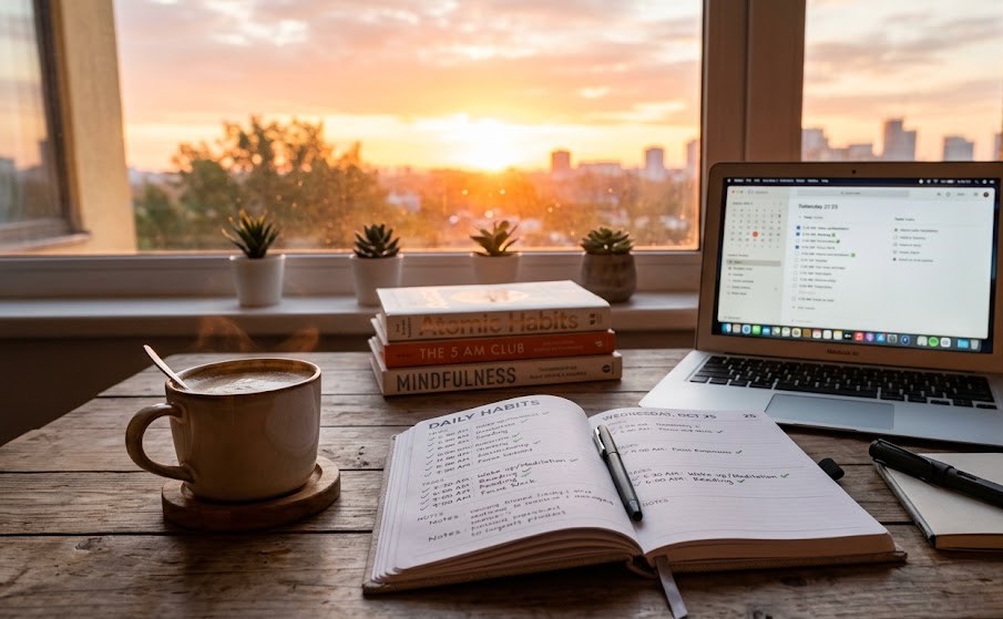 Consistent daily habits can gradually change your life for the better.